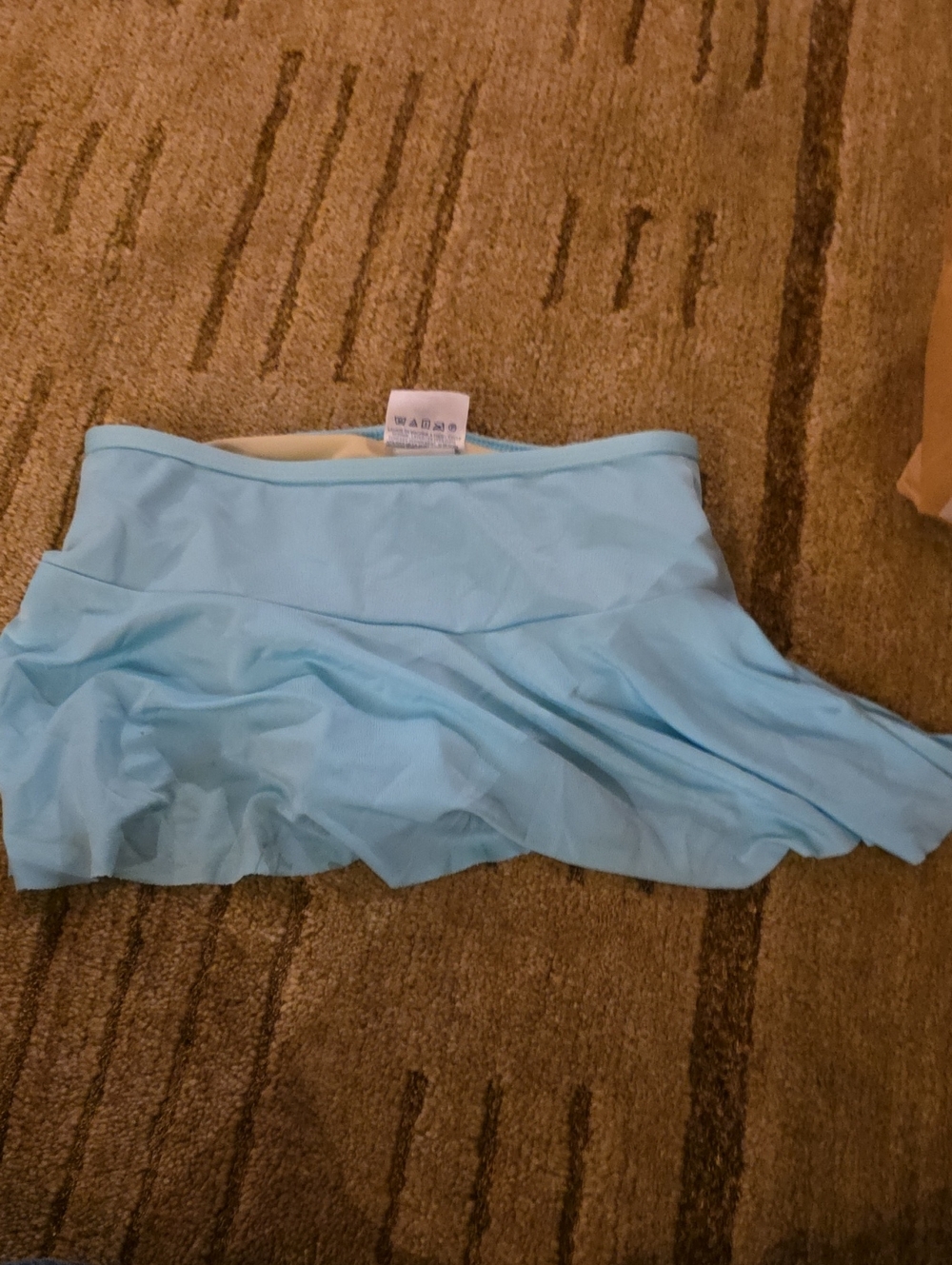 5/25 Lands' End Light Blue Swim Skirted Bottom Size 6..